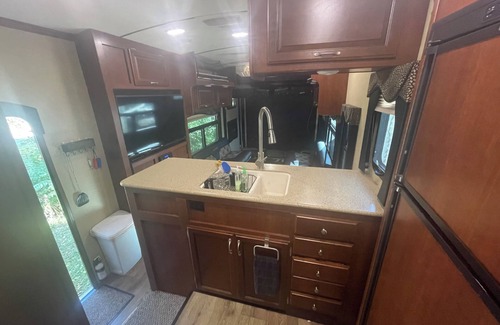Lawndale Casa | Quiet area RV w AC outside Bloomington 3 Beds 5 acres w walking nature trails