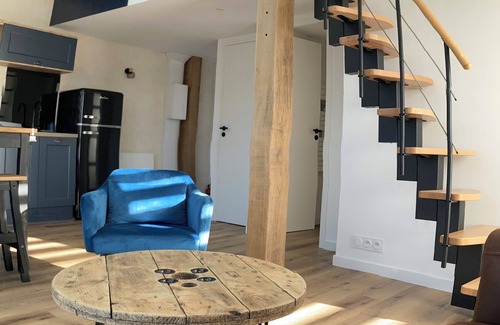 Vignoc Apartamento | Quiet, comfortable renovated barn between Rennes and Saint Malo.