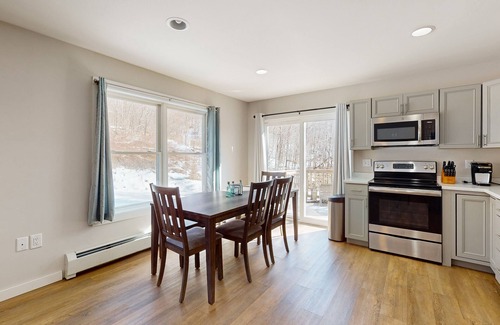 Dedham Casa | Quiet duplex with private deck, peaceful views, grill, & private W/D