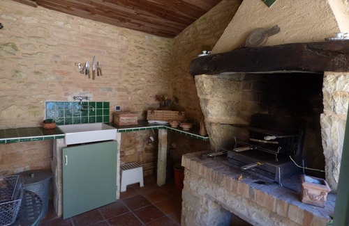La Boissiere-d’Ans Casa | Casa de piedra tranquila 15 personas clasificado 4 * piscina privada climatizada