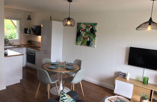 Pleneuf-Val-Andre Casa | Casa tranquila para 4 personas en dominio privado con piscina - golf y playa cerca