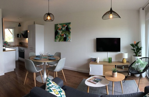 Pleneuf-Val-Andre Casa | Casa tranquila para 4 personas en dominio privado con piscina - golf y playa cerca