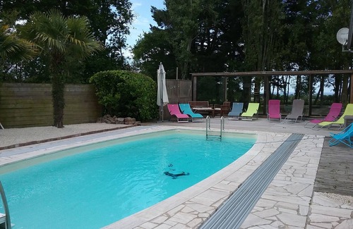 Pleneuf-Val-Andre Villa | Casa tranquila con piscina privada vista única en el verdelet