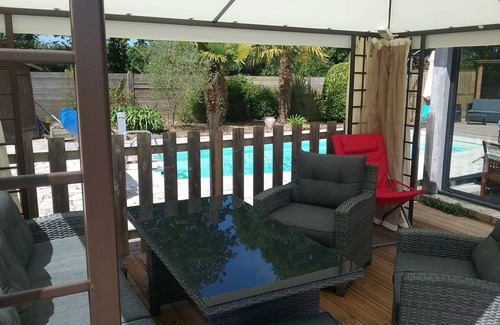 Pleneuf-Val-Andre Villa | Casa tranquila con piscina privada vista única en el verdelet