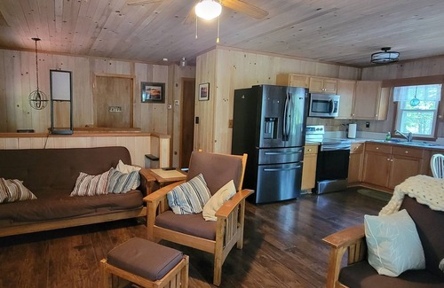 Mountain Rest Casa | Quiet Mountain lake cabin, surrounded by trees with lake access, close to river!