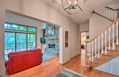 Sapphire Casa | Quiet Riverfront Escape with Deck and Fly Fishing!