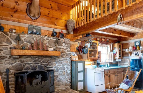 Weaverville Cabina | Quintaesencia Log Cabin privada: Con vistas French Broad River