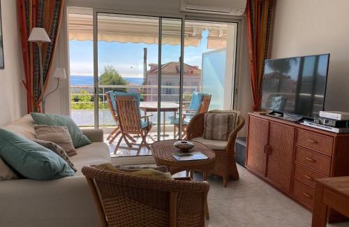 Golfe Juan Apartamento | Résidence avec piscine, plage à 100 m, Cannes et Juan les Pins à 5 min, WiFi