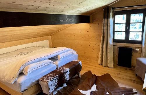 Flumet Chalet De Esquí | Résidence Chez Simone - Chalet Simone avec vue sur un village typique du Val d'Arly MAE-6374