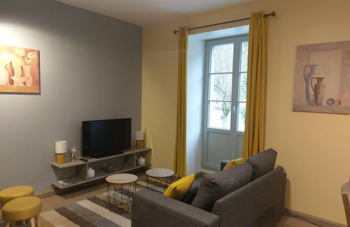 Eaux-Bonnes Apartamento | Apartamento-Paprika-Premium-Baño con bañera-Vista al Jardín