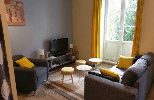 Eaux-Bonnes Apartamento | Apartamento-Paprika-Premium-Baño con bañera-Vista al Jardín