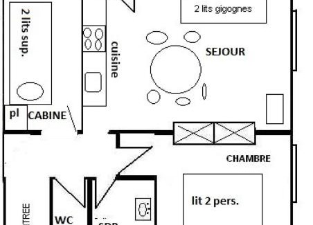 Plagne Centre Apartamento | Résidence Le Mont Blanc - 2 Pièces + cabine 6 pers - LE MONT-BLANC - PLAGNE CENTRE MAE-5854