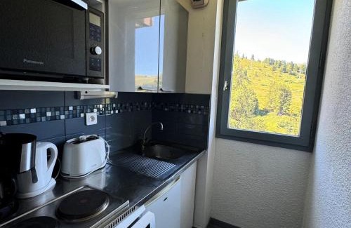 Belle Plagne Apartamento | Résidence Turquoise - Appartement fonctionnel · Skis aux pieds · Balcon · Vue pistes MAE-3689