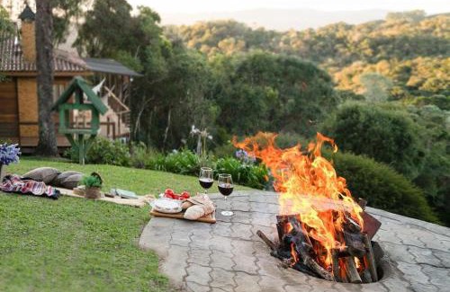 Rancho Queimado Casa | Rancho do Canarinho, Fogão à Lenha, 4QT com Vista