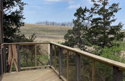 Norwalk Cabina | RARE Spacious Treehouse & Sauna Near Des Moines