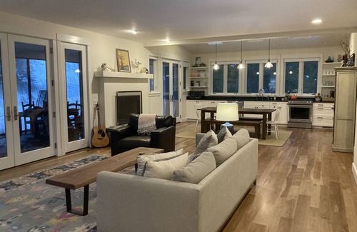 Cross Village Casa | Private Beach House on 400 ft of Lake Michigan beach, 4 wooded acres, no stairs