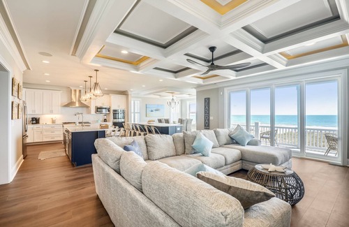 Atlantic Beach Casa | Reduced Rates @ Bailey's Lighthouse - Luxury Ocean Front Home - Pool, Hot Tub, Game Room - 7 Bed/7.5 Bath