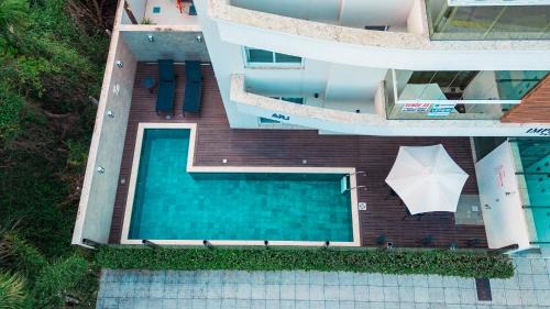 Governador Celso Ramos Apartamento | Refugio de Palmas Sc 600mt da praia, banheira, piscina, rede
