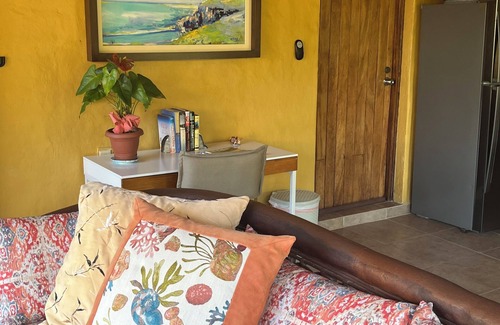 Díaz Ordaz Condominio | Oceanfront 1-bedroom condo amidst the palms at Los Tules in Puerto Vallarta