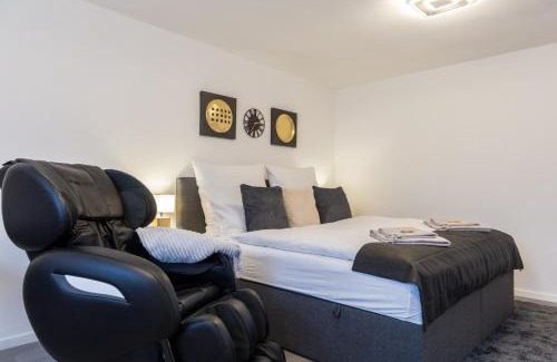 Bergerhausen Apartamento | Relax-Apartment 2 mit Massagesessel, Smart-TV und Küche