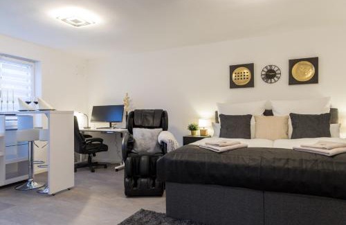 Bergerhausen Apartamento | Relax-Apartment 2 mit Massagesessel, Smart-TV und Küche