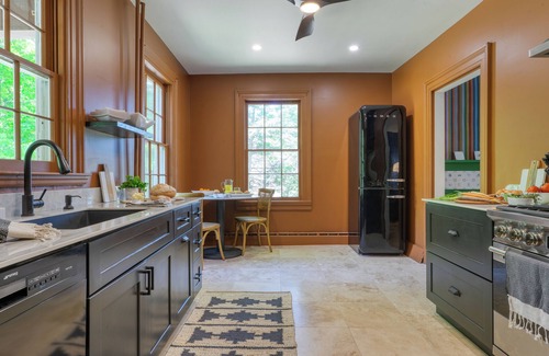Town of Marbletown Casa | Relax in Style at Historic Modern on Main with Modern Amenities & Wooded Views
