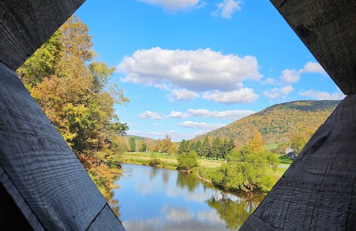 Delhi Casa | Relax in the beautiful Catskills near a Historic Covered Bridge!