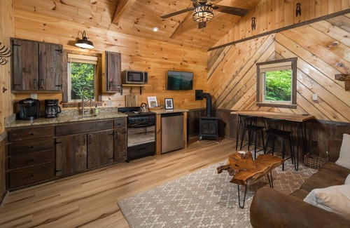 Deep Gap Cabina | Relaxing cabin getaway only minutes from the Blue Ridge Parkway. Pet friendly!