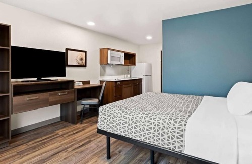 Dupont Hotel | Relaxing Retreat: Unit with Full Kitchen & Dedicated Work Area | Free Parking