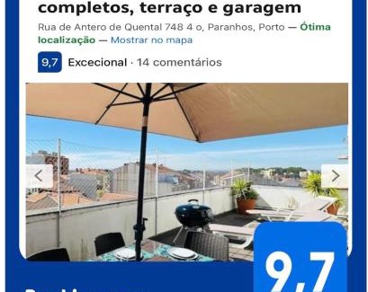 Paranhos Apartamento | Renovado com AC, 2 WC completos, terraço e garagem