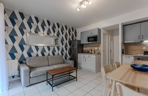 Biscarrosse Plage Apartamento | Apartamento renovado para 4, terraza, cerca del centro, Biscarrosse playa