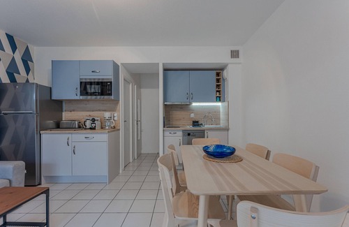 Biscarrosse Plage Apartamento | Apartamento renovado para 4, terraza, cerca del centro, Biscarrosse playa