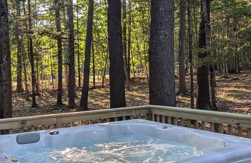 Bar Harbor Apartamento | Renovated Cabin WITH HOT TUB Tucked in Pines Cabin 9