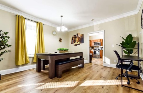 Peoplestown Casa | Renovated Home with Front Porch, Back Deck, Pool Table, Desk, PetFriendly