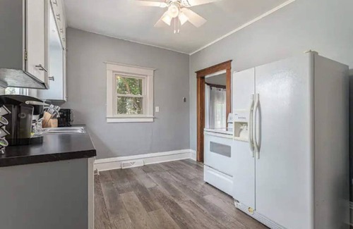 Three Oaks Casa | Renovated Victorian Home with Private Garden & Fire Pit!