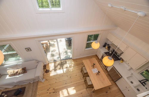 Belfast Casa | Renovated woodland home with lovely deck & firepit - minutes to Swan Lake