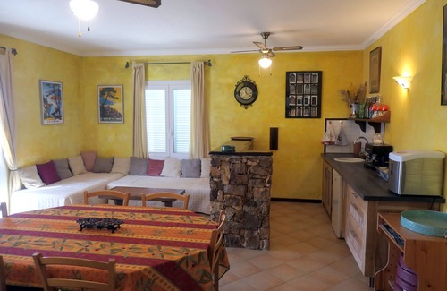 Galeria Apartamento | Alquiler de 2 a 8 pers. Vista sobre el golfo de Galéria, playa a 300m, terraza de 70m2.