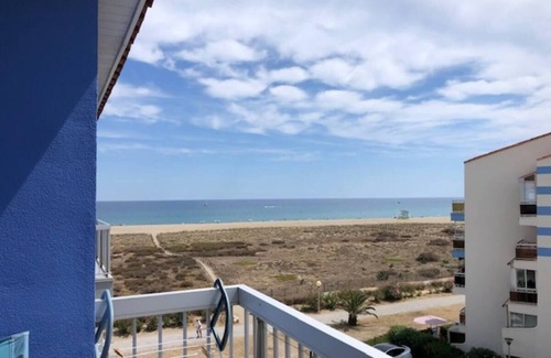Saint-Hippolyte Apartamento | Résidence Port Plage 2 with sea and Canigou views