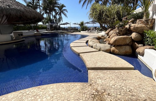 Área del bulevar Barra Vieja Apartamento | Residencial Familiar con jacuzzi exclusivo y playa privada!
