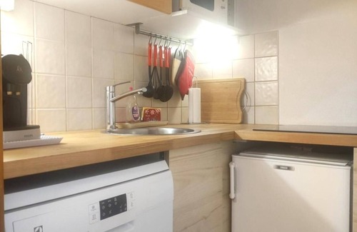 La Joue du Loup Apartamento | Centro estación, Planta baja, terraza, tv, local para esquís, 24m², La Joue du Loup
