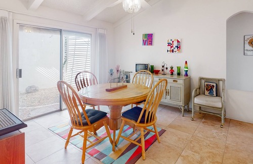 Litchfield Park Casa | Retro retreat with private pool, covered patio, firepit & grill - dog-friendly