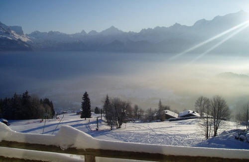 Cordon Chalet De Esquí | 3 * nivel de jardín "les Fiz", frente a la gama Mont Blanc, de 1 a 5 personas.