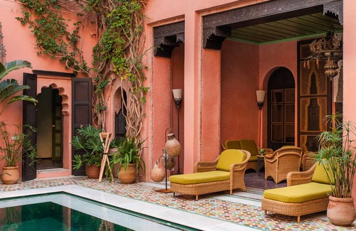 Sidi Bou Amar Villa | Riad Marta, swimming pool, terrace and staff