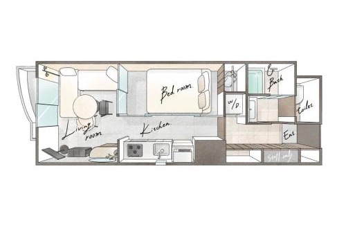 Higashi Ward Apartamento | Rintow Nagoya Takaoka STAY