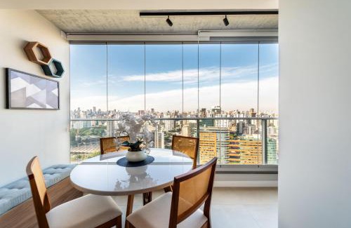 Butanta Apartamento | River One completo e moderno - Vista Panorâmica, Metrô 500m e Faria Lima 7min - Piscina, Estacionamento - Okaeri Home