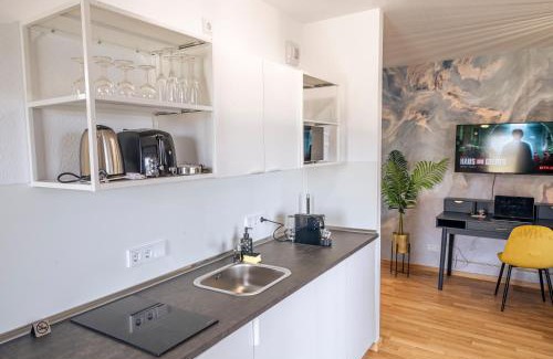 Niedergirmes Apartamento | River Prime Studio - 5min to HBF