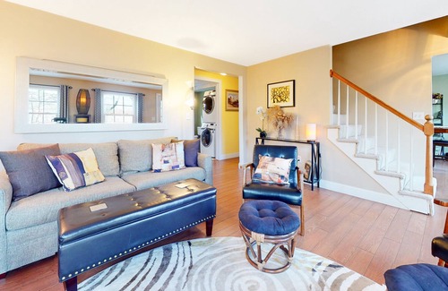 Kennebunk Casa | Riverfront, dog-friendly home with hot tub, kayaks, canoe, 2 firepits & dock