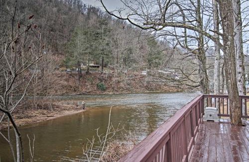 Elkins Casa | Riverfront Elkins Home with Fireplace and Deck!
