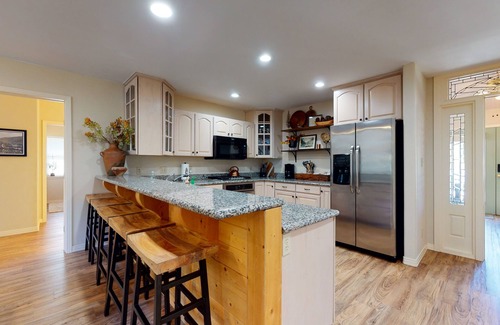 South Fork Cabina | Riverfront Home w/ a Private Hot Tub, Gazebo, Deck w/ River Views, & Free WiFi