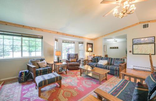 San Juan River Village Casa | Riverfront Home with Hot Tub about 19 Mi to Wolf Creek!